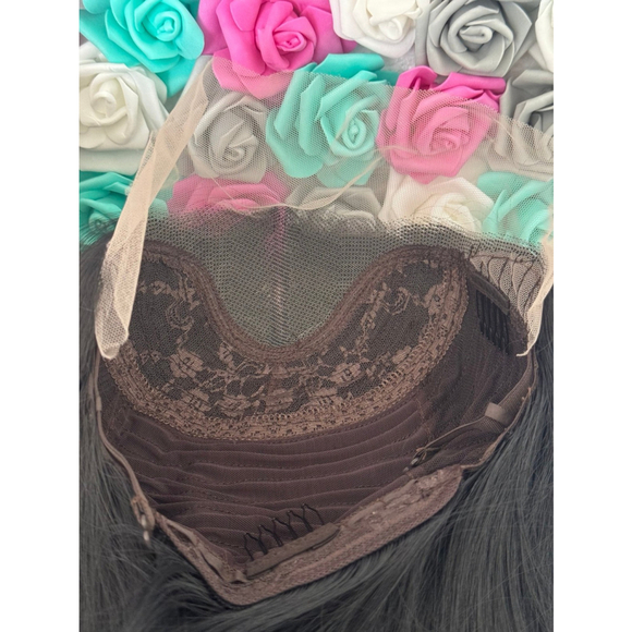 13x4 Human hair blend lace frontal wig main image 5